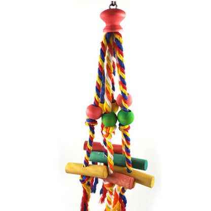1/8PCS Set Combination Parrot Bird Toys Wood Articles Bite Pet Bird Toys For Parrot Training Bird Toy Swing Ball Bell Standing