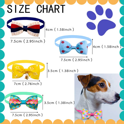 20pcs Dog Acccessories Dog Bow Tie  Bulk Dog Collar Bow Dog Bowtie Small Dog Cat Pet Supplies Dog Fashion Accessoreis Bow