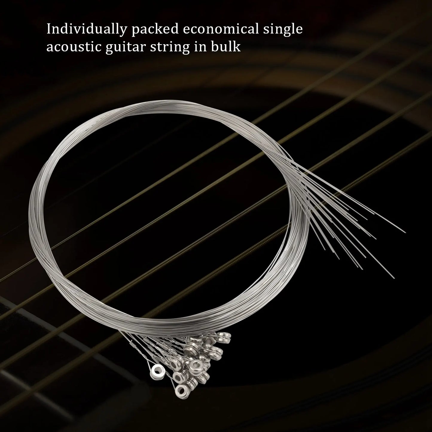 Trendy! 20-Pack Single Electric Guitar Strings Bulk .011 High E (Medium) 11 Gauge