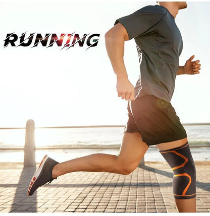 WOSWEIR-1 PC Elastic Knee Pads Nylon Sports Fitness Kneepad Fitness Gear Patella Brace Running Basketball Volleyball Support
