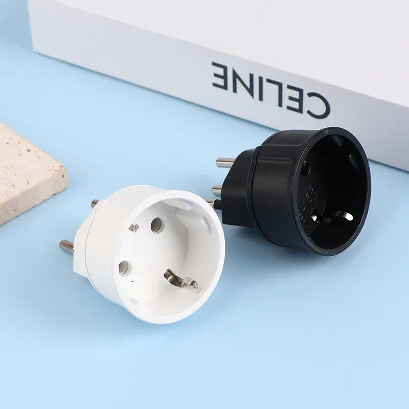 1 Pc European France To Swiss Plugs Travel Adapter 3 Pin Plug 10A 250V Power Plug EU To Switzerland Electrical Plug Socket