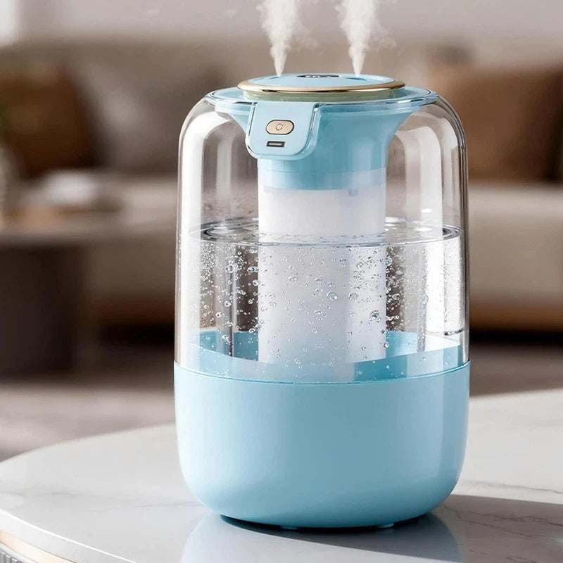 Humidifier USB Double Spray Quiet 2L Large Capacity Humidifier Home Dormitory Office Bedroom Desktop with Night Light