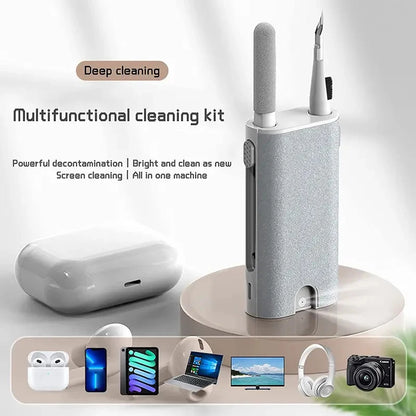 1/2/3set 5 In 1 Earphone Cleaner Brush Kit Camera Phone Tablet Laptop TV Screen Cleaning Tools Headset Cleaning Pen For Airpod