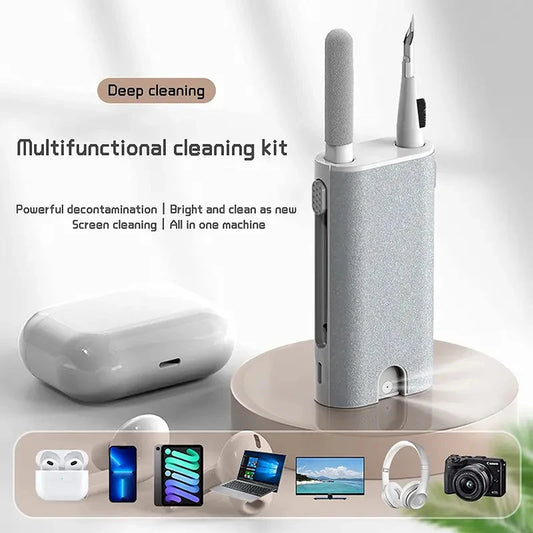 1/2/3set 5 In 1 Earphone Cleaner Brush Kit Camera Phone Tablet Laptop TV Screen Cleaning Tools Headset Cleaning Pen For Airpod