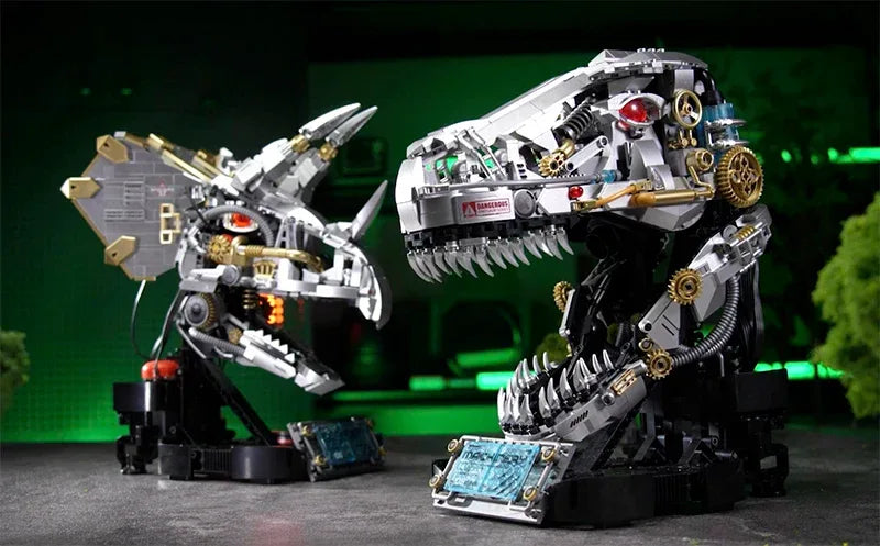 Mechanical Dinosaurs Building Blocks Model Simulated Electric Toys Christmas Gifts for Boys Kids Children Technical Toy Ornament