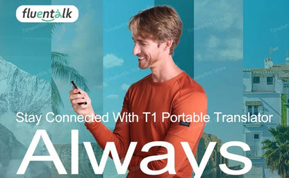 Timekettle Fluentalk T1 Portable Language AI Translator Photo/Offline/Online Smart Realtime Translation For Foreign Travel Study