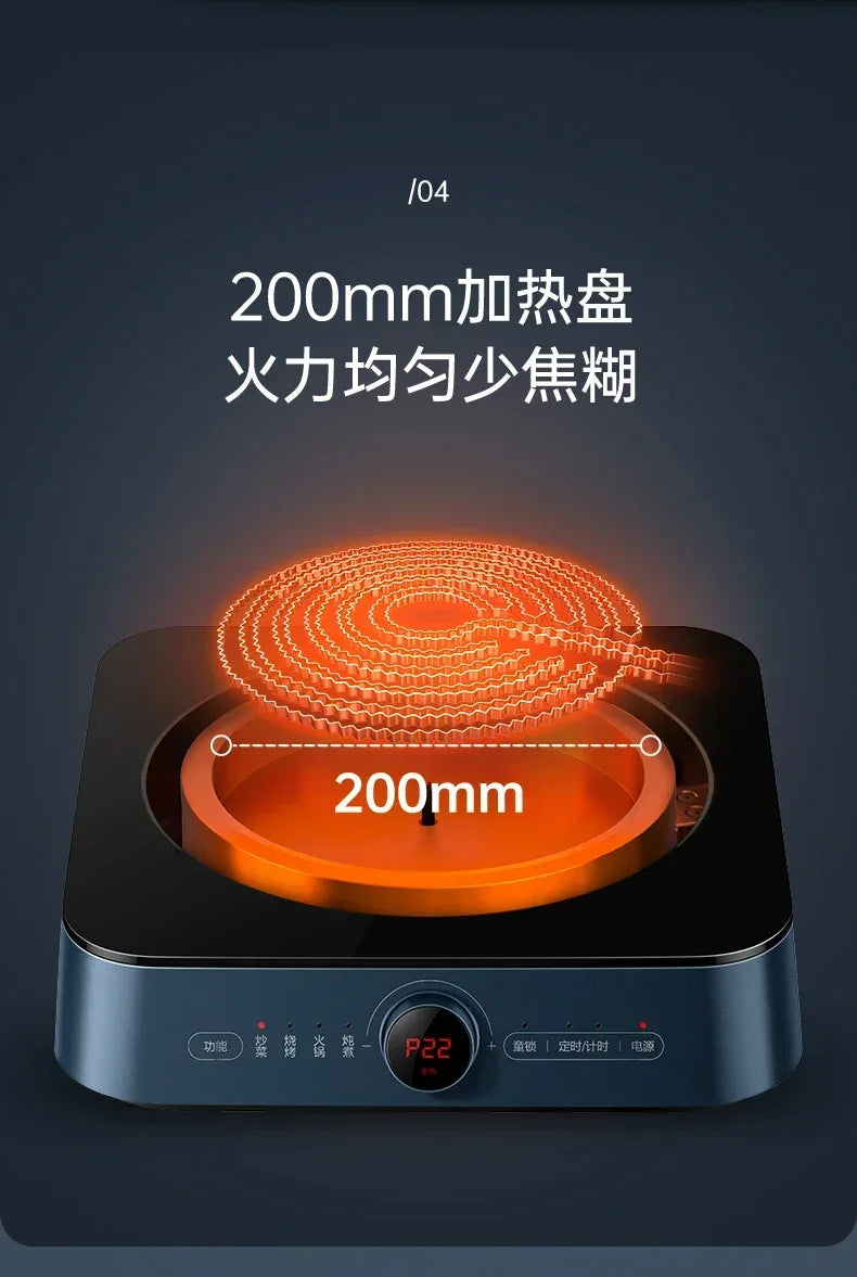 Household electric ceramic cooker noodle cooking induction cooker pot multi-function all-in-one machine high power