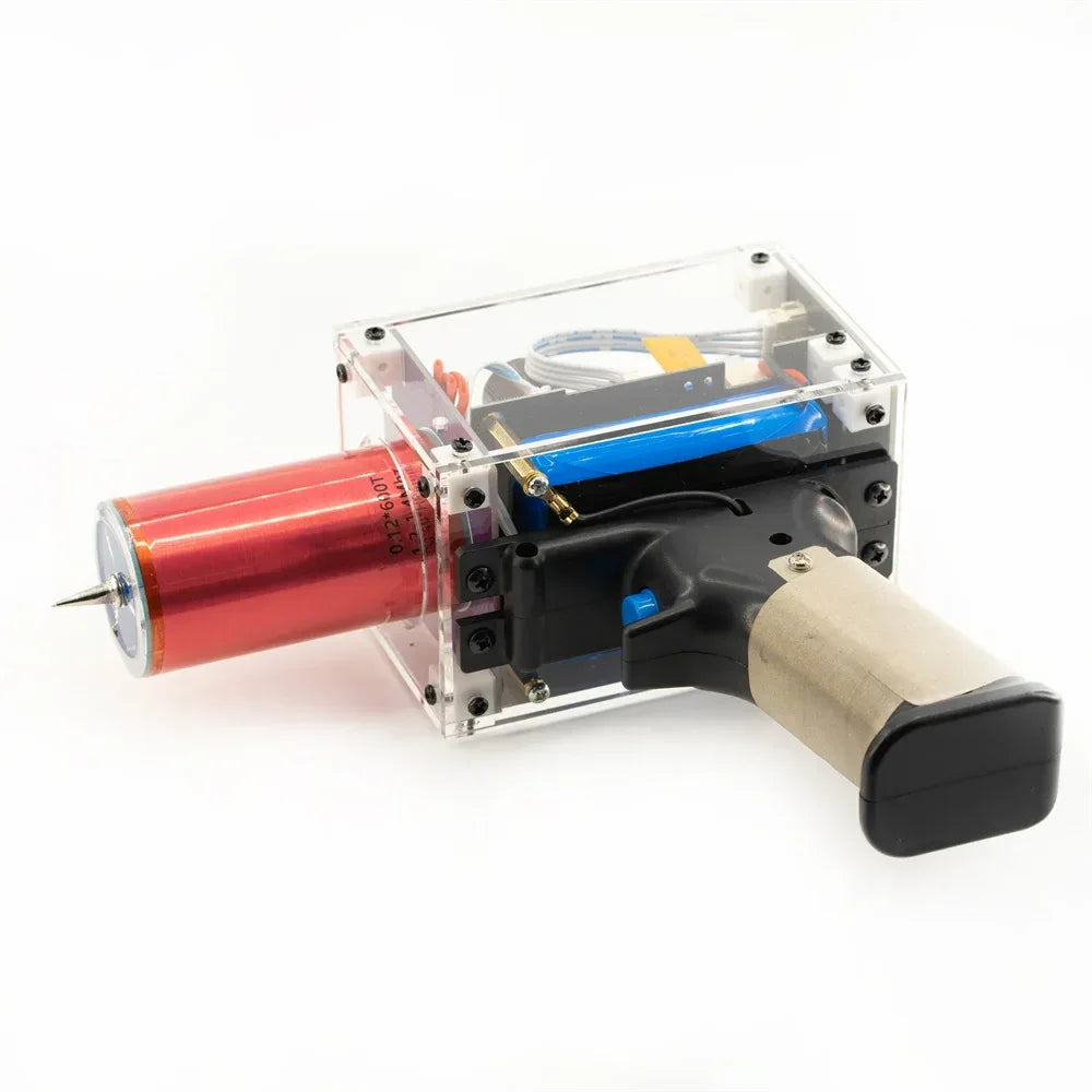 Portable Handheld Tesla Coil 13cm Electric Arc Scientific Experiment High Voltage Generator Artificial Lightning Tesla Coil