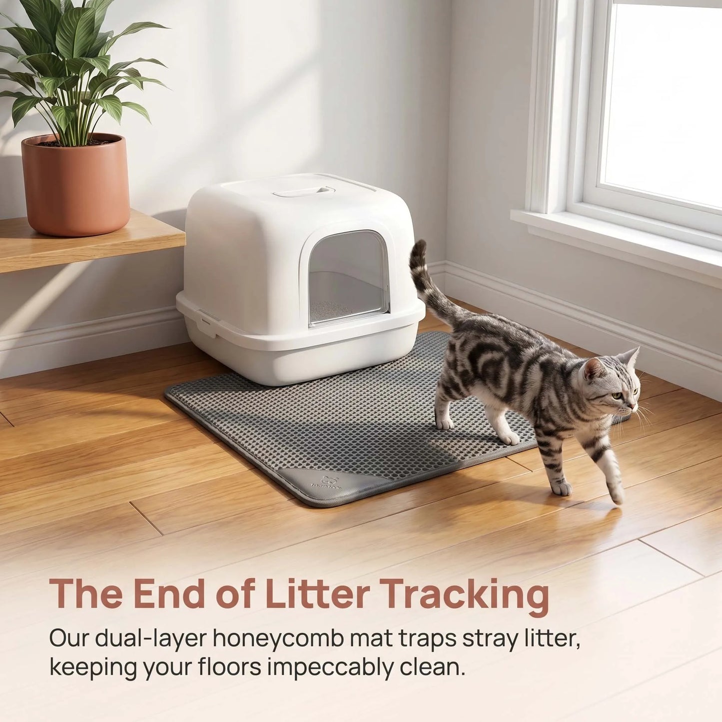 Double Layer Cat Litter Mat Heavy Duty Waterproof Cat litter box Washable Bed Mat Clean Pad Products Mat Pet Clean
