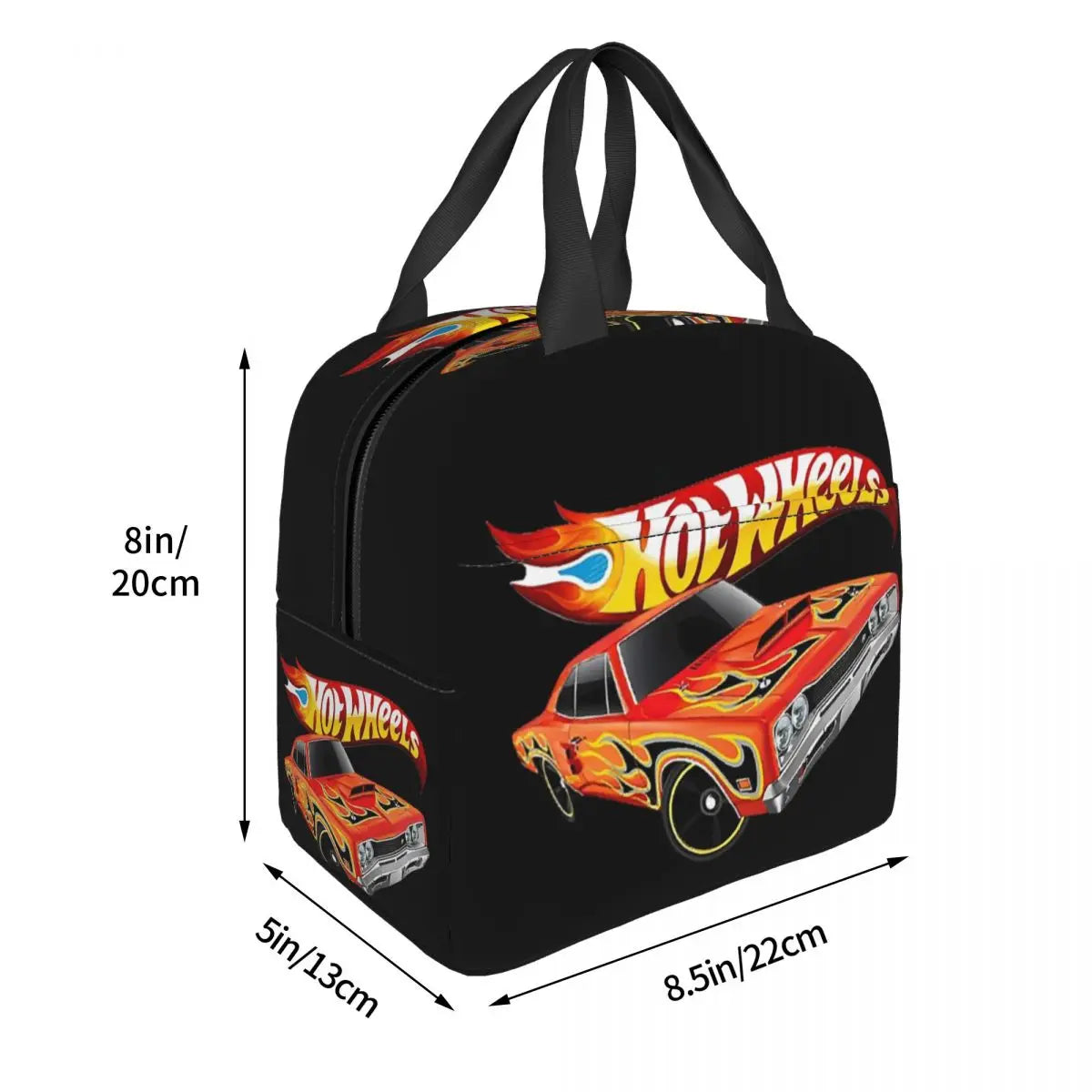Custom Hot Wheels For Fans Thermal Insulated Lunch Bag Cartoon Sport Car Portable Lunch Container Travel Multifunction Food Box
