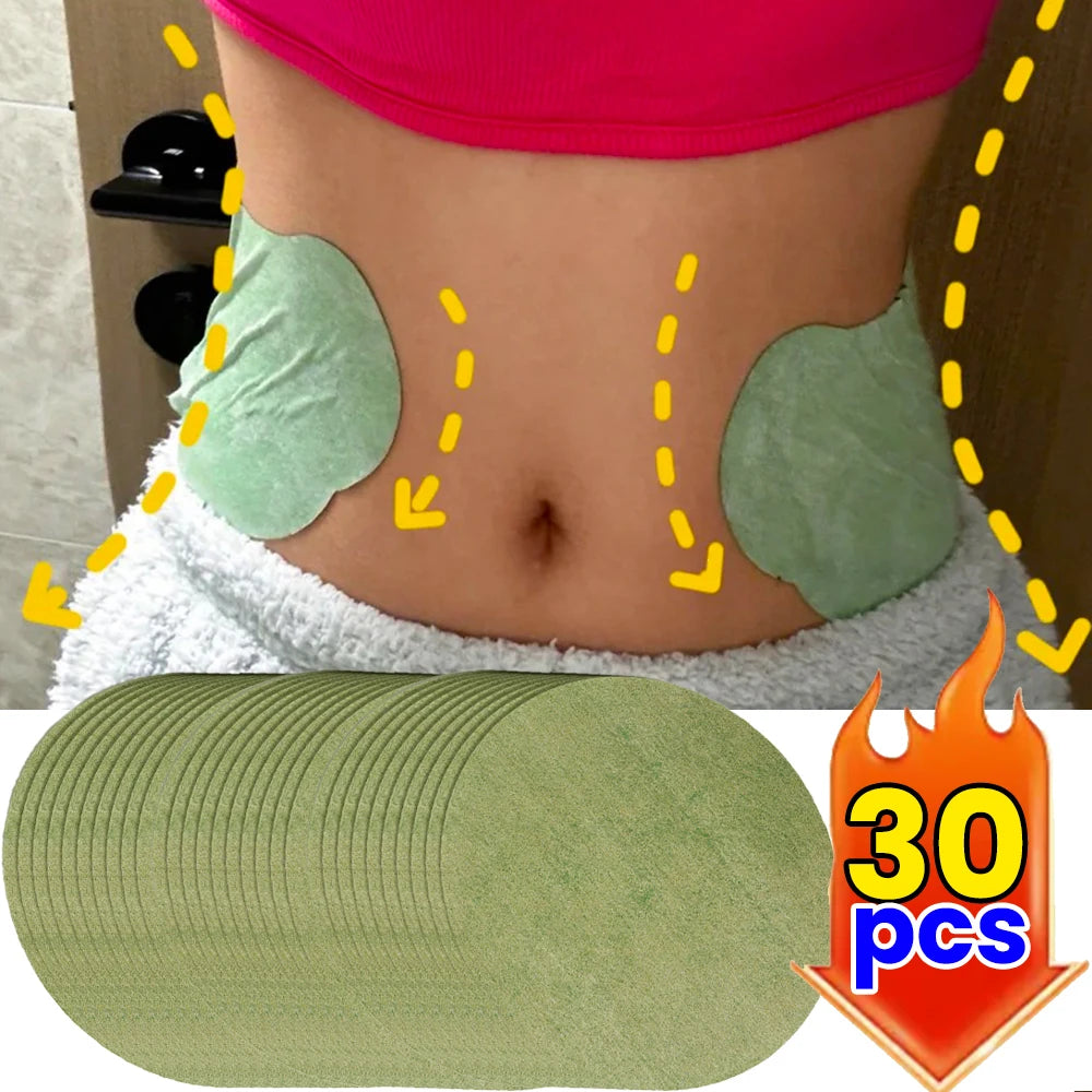 10/20/30pcs Mugwort Burns Fat Eliminates Dampness Reduces Belly Fat Warm Knee Patch Acupuncture Patch Fitness Running Heat Patch