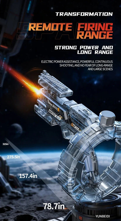 Electric Water Gun with Flashing Function That Continuously Delivers Powerful Water Spray Summer Outdoor Toy Children's Gift