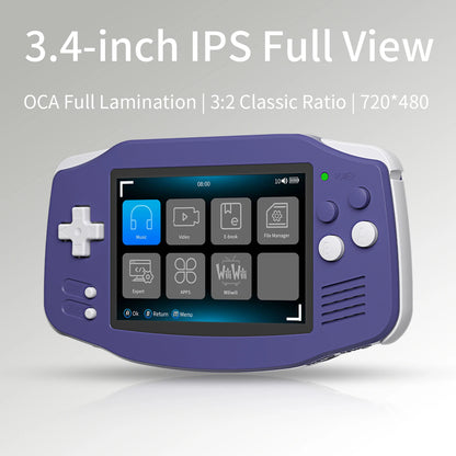 Anbernic RG34XX Handheld Game Console 3.4" IPS Screen Linux 64bit Retro Gaming Player Support WiFi Bluetooth HD TV Out Streaming