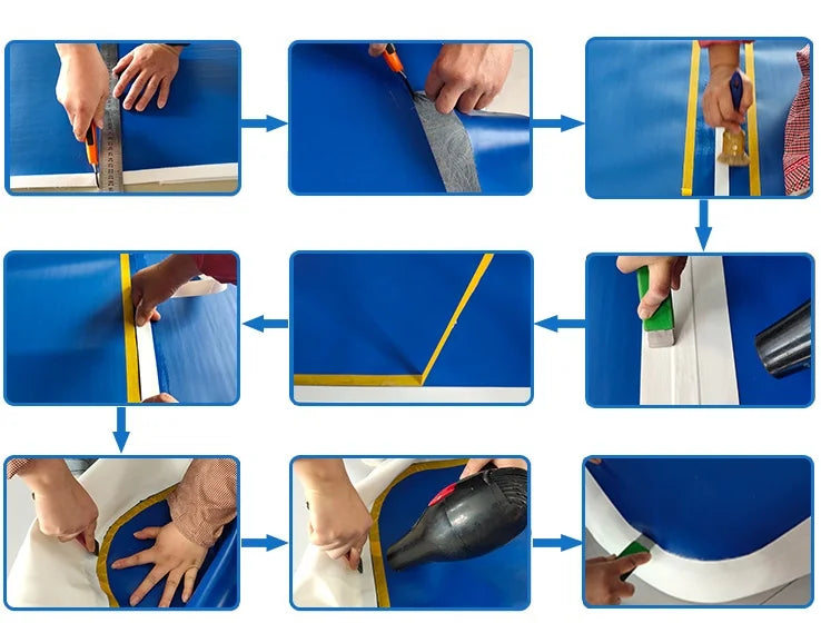 Multifunctional Inflatable Yoga Mat Great For Yoga Pilates Stretching For Home Gym Outdoor