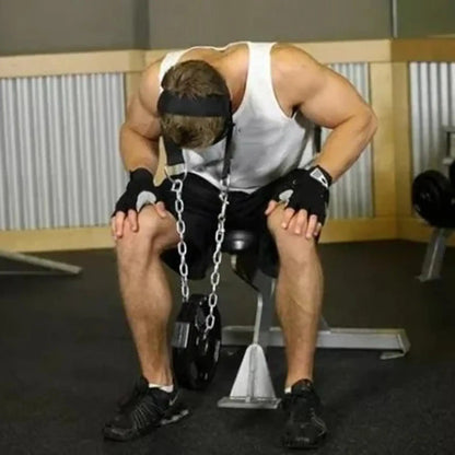 Head Harness Sports Neck Training Exerciser Strap Muscle Builder Home Gym for Strength Fitness Weight Lifting Workout Boxing MMA