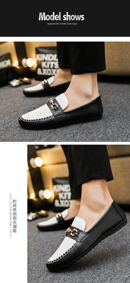 2026 Spring Autumn New Men's Sports Shoes Fashion anti-slip sneakers Casual PU Leather Business Shoes Versatile Work Shoes
