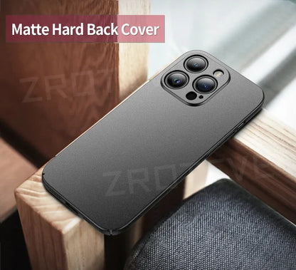 For iPhone 17 Air 17e 16 16e 15 14 13 12 Pro Max ZROTEVE Slim Matte Hard PC Cover For iPhone17 iPhone16 Plus Phone Case