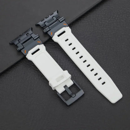 Silicone Sport Band for Apple Watch Ultra 49mm 45mm 42 44mm Rubber Strap for iWatch Series 9 8 7 se 6 5 4 ultra 2 49 Correa