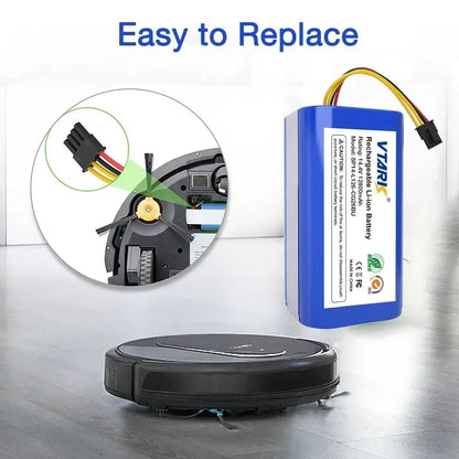4S1P,18650 14.4V 6800mAh Li-lon battery for Cecotec Conga 1290 1390 1490 1590 vacuum cleaner Genio deluxe 370 gutrend echo 520
