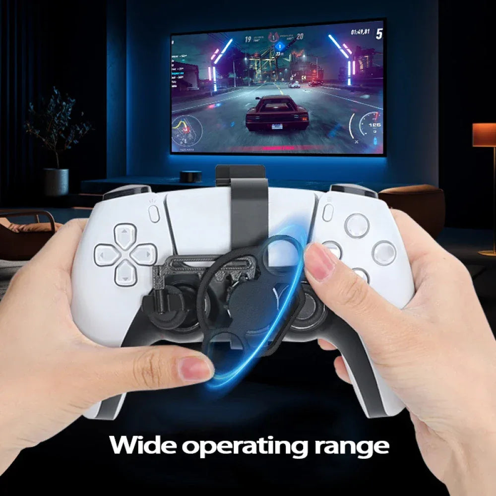 Racing Game Controller Steering Wheel Attachment Accessory For PS5 Mini Steering Wheel For PS5 Pro/Slim Game Controller