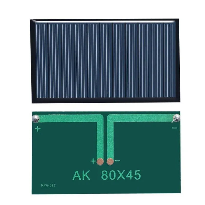 80x45mm 5V 75mA Solar Panel DIY Solar Polycrystalline Silicon Panels For Battery Cell Phone Charger Module for Camping Lawn Lamp