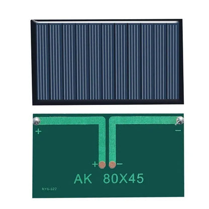 80x45mm 5V 75mA Solar Panel DIY Solar Polycrystalline Silicon Panels For Battery Cell Phone Charger Module for Camping Lawn Lamp