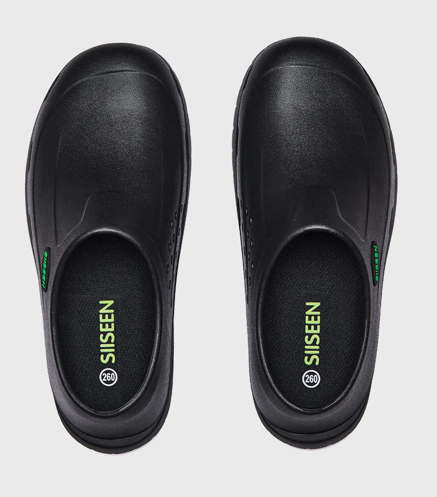 Men's Chef Shoes Waterproof Slip-On Lightweight Soft Anti-Slip Kitchen Hotel Work Shoes Easy to Wear Comfortable Food Service Fo