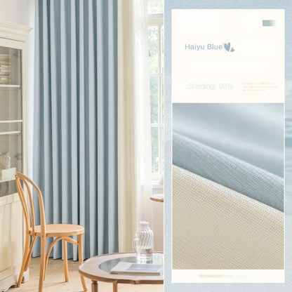 Minimalist Children's Room Drapes Large Area Bedroom Blackout Curtain Home Balcony Bay Window Curtains Modern Living Room Drape