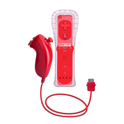 a Whole Set Remote Controller with Nunchuck Controller for  Wii Games Control for Wii Console Wireless Gamepad with Motion Plus