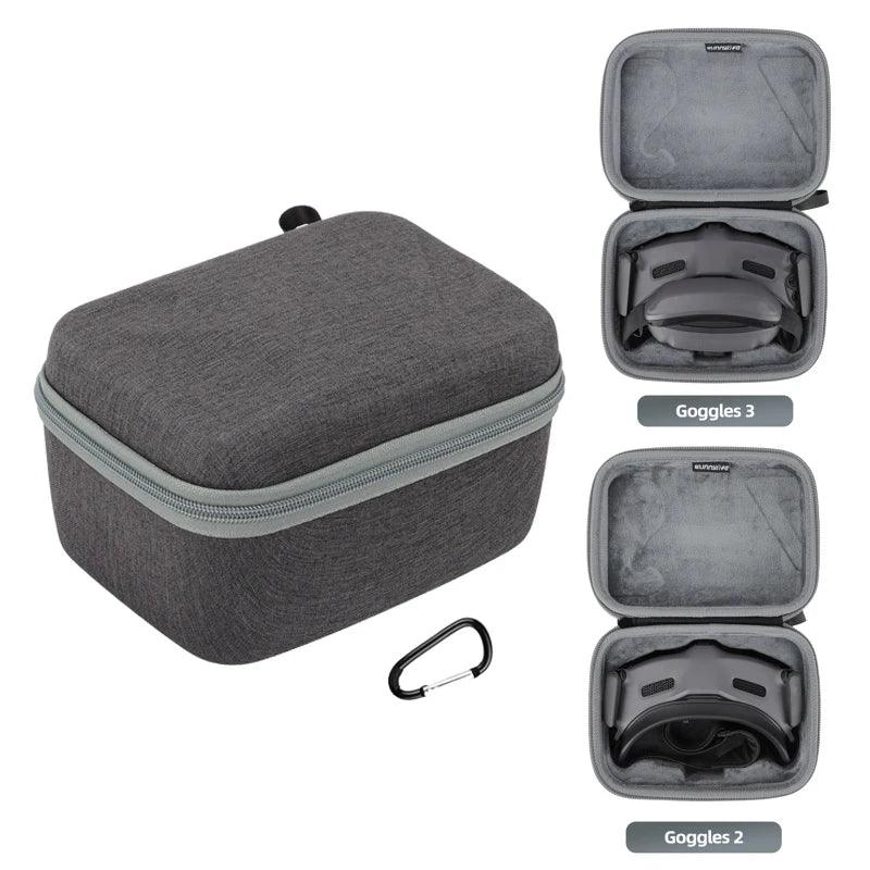 For DJI Avata 2 Goggles 2/3 Bag Case Storage Portable Hard Case Nylon Handle Shock-proof Carrying Box Accessory Goggles 2 3
