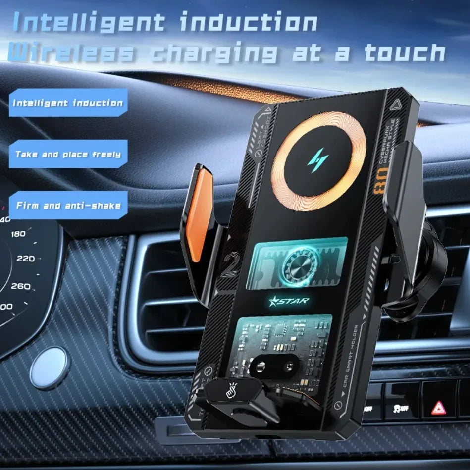 Wireless Charger Car Mount 15w Wireless Car Charger Smart Wireless Charger Mobile Phone Stands Car Phone Holder