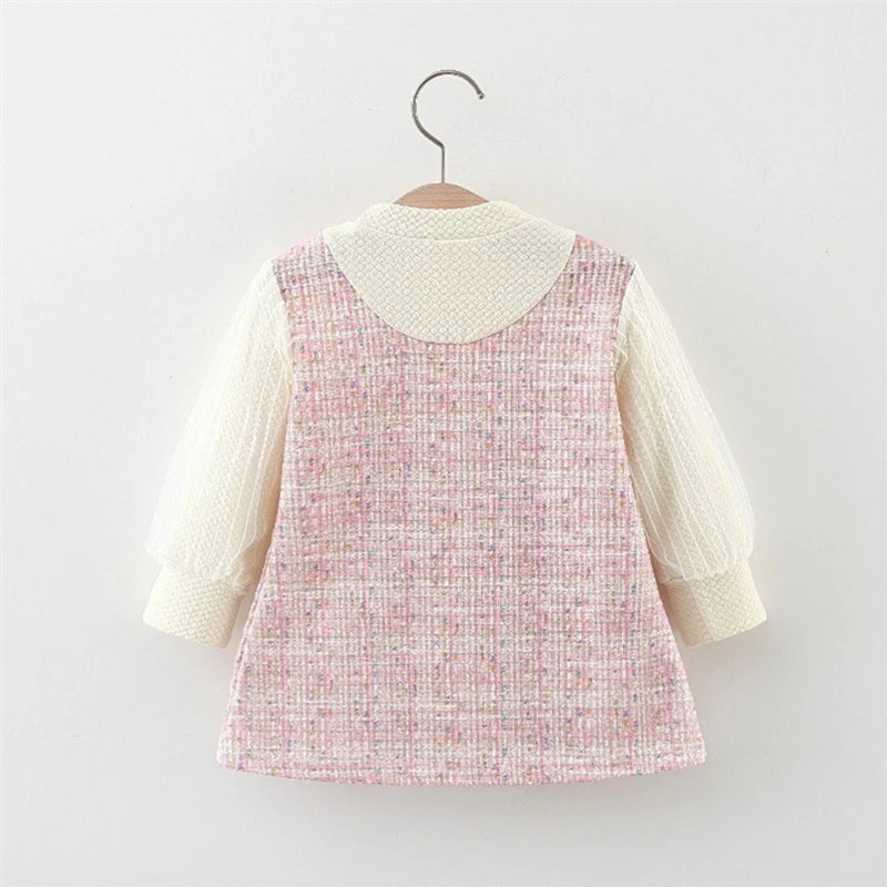 Baby Girl Dress Spring And Autumn Bow Cotton Long Sleeved Girl Dress Cute Christmas Style Baby Dress