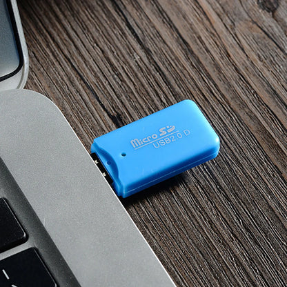 Random color Portable Mini USB 2.0 TF micro SD memory card reader high speed TF adapter for PC laptop computer vehicle speaker