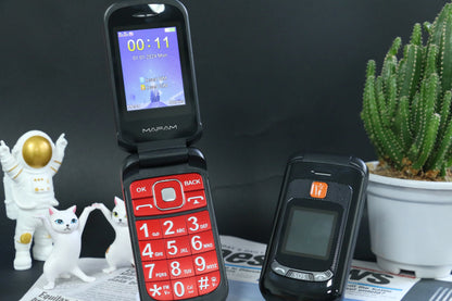 Mafam F899 Small Cover Folded Elderly Mobile Phone For Seniors Dual Display SOS Button Fast Quick Call Anti-Scratch Low Price