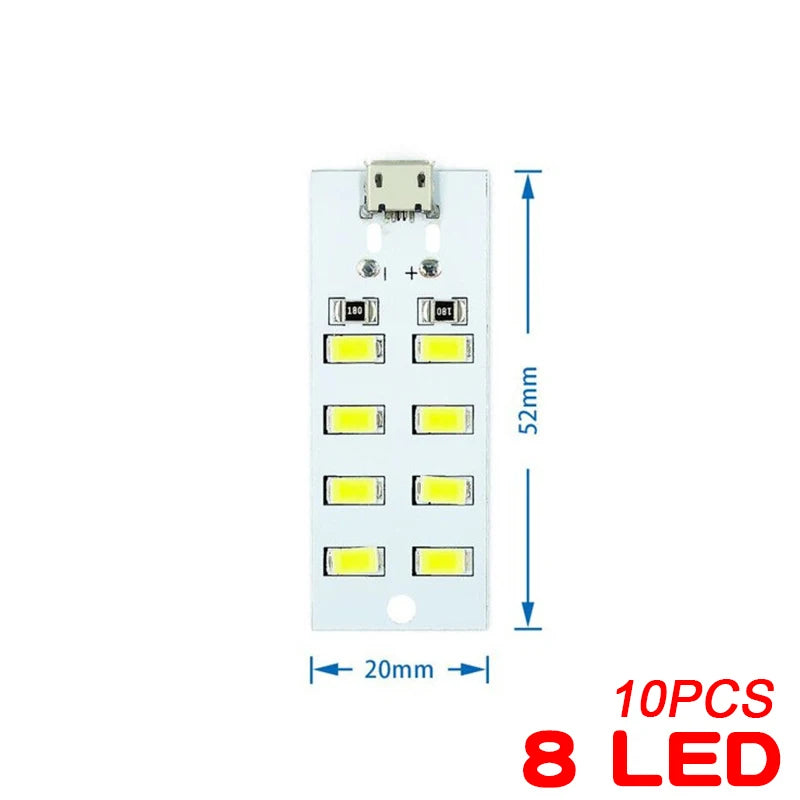 10PCS 5730 Smd 5V 430mA~470mA White Mirco Usb 5730 LED lighting Panel USB Mobile light Emergency Light Night Light