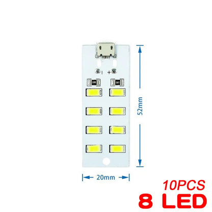 10PCS 5730 Smd 5V 430mA~470mA White Mirco Usb 5730 LED lighting Panel USB Mobile light Emergency Light Night Light
