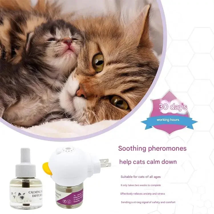 6-pack pet soothing electric heating supplement liquid, cat and dog pheromone, emotional soothing and soothing agent