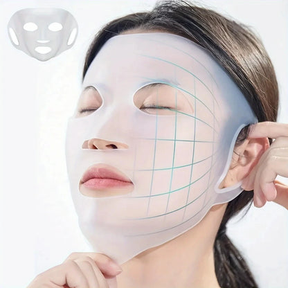 3D Silicone Face Mask Cover Reusable Face Mask Holder for Sheet Masks Moisturizing Facial Mask Cover Prevent Evaporation Beauty