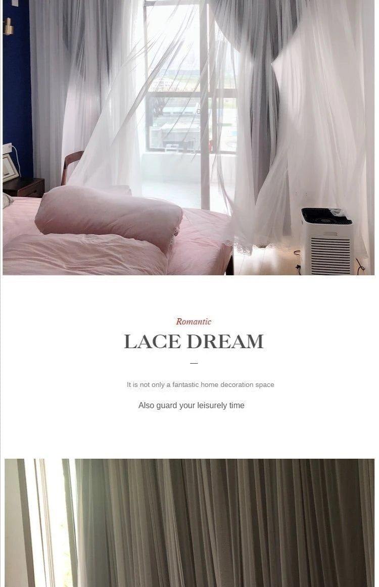 Nordic Style Solid Color Cloth Yarn Integrated Blackout Curtain Modern Bedroom Shade Curtains Living Room Luxury 나비주름 커튼 Шторы