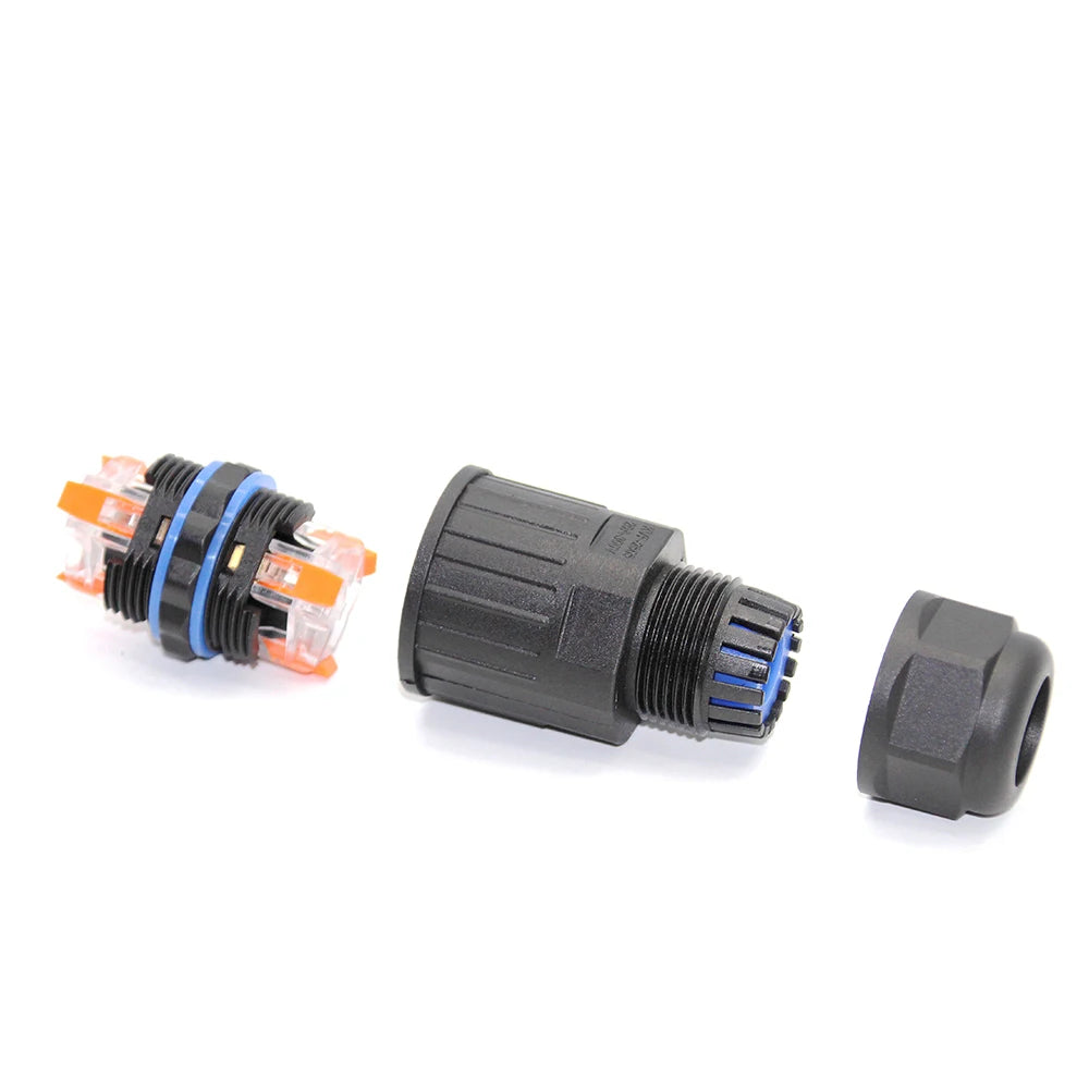 1PCS IP68 Electrical Waterproof Wire Connector Cable 2Pin 3Pin 4Pin 5Pin Quick Push In Terminal Block Connector LED Lamp