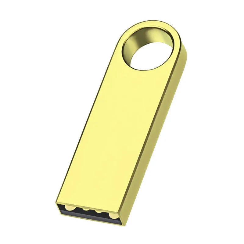 50PCS/lot Metal USB 2.0 Flash Drives 1GB 2GB 4GB Pendrive 8GB 16GB Pen Drive 32GB 64GB Memory USB Sticks 128MB 256MB Free LOGO