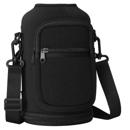 Portable Water Bottle Bag Large Capacity with Adjustable Shoulder Strap Cup Insulated Protective Cover Durable