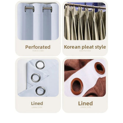 Modern Simple New Solid Color High-precision Short Curtain Finished Blackout Curtain Kitchen Partition Curtain Coffee Curtain.