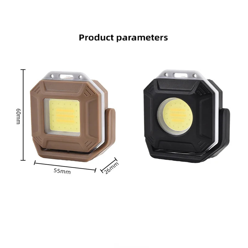 Rechargeable LED Work Light: Waterproof Inspection Lamp with Magnetic Base, for Car Repair, Emergency & Workshop Use