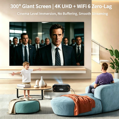 4200 ANSI 4K UHD Projector Smart Android 14 Google TV Video Beamer 2.4G+5G WiFi6 TOF Auto Focus Dual Speaker Home Theater 2026