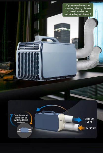New Outdoor Portable Air Conditioner Compact Heating Cooling Mobile AC for Camping Tent