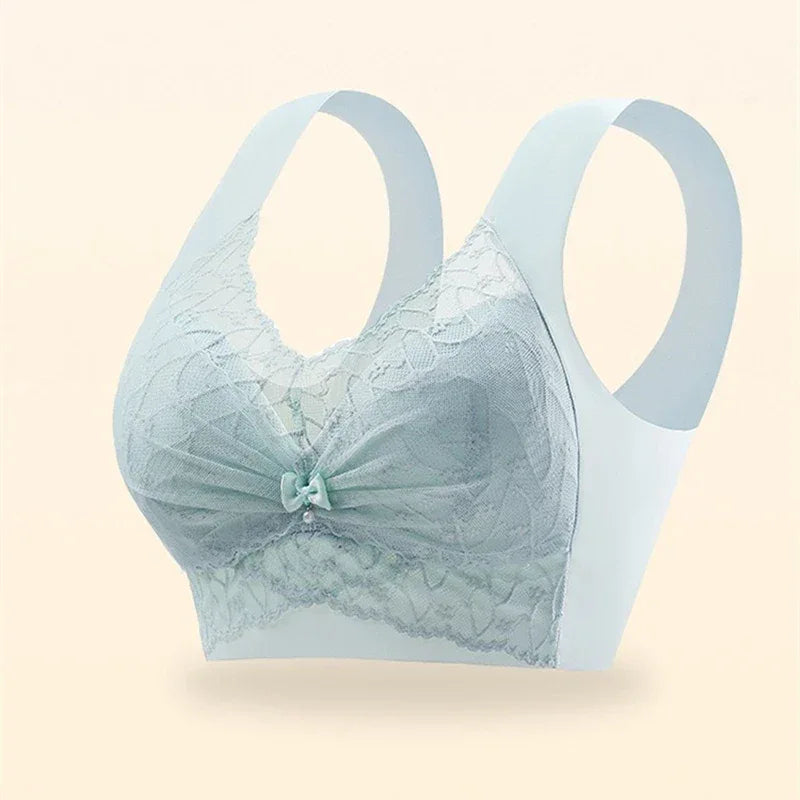 Beautiful Back Bra For Women, Fixed Cup, Adjustable, Seamless Push-up, Secondary Breasts, Anti-sagging, Lace Vest Bra