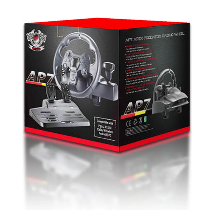 270 Degree Racing Steering Wheel Vibration Controller Game Simulation Racing Pedals for switch/xbox 360/one/pc/ps4/3/Android