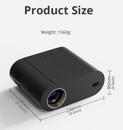 2025 Huaweishi L007  4K 1000ANSI  Native 1080P Projector Auto Focus Keystone Correction BT5.2 Android 11 WIFI6 Home Cinema