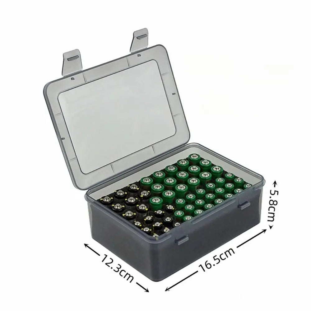 Battery Storage Organizer Holder Holds 54 AA AAA Batteries Battery Box Case Garage Container Home Drawer Organization Dispenser